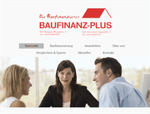 Tablet Screenshot of baufinanz-plus.de